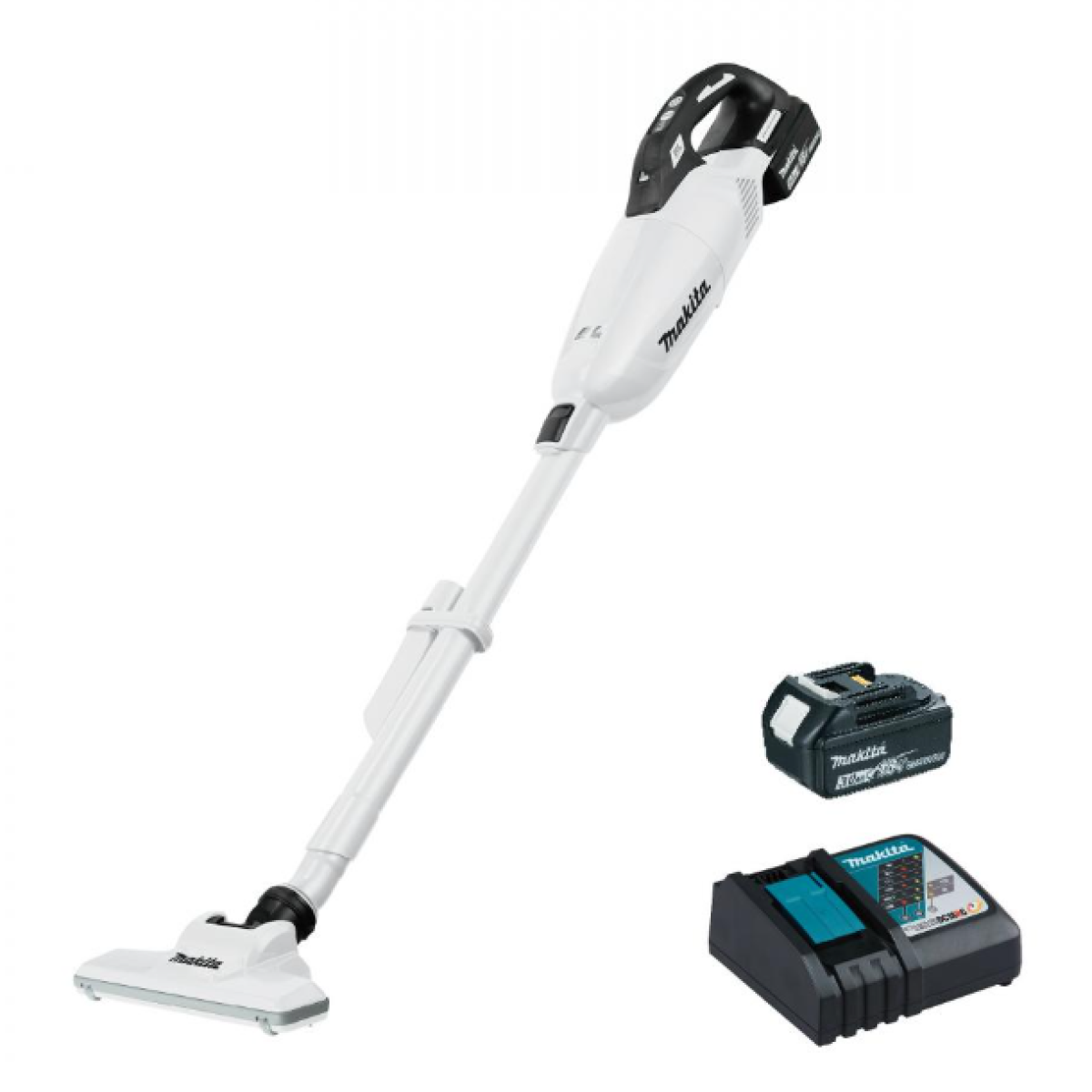 Makita DCL284FRFW 充電膠囊式吸塵機套裝 (白色) Makita DCL284FRFW 充電膠囊式吸塵機套裝 (白色)